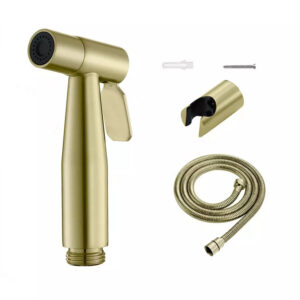 Gold Color Stainless Steel Handheld Shattaf Sprayer Set for toilet